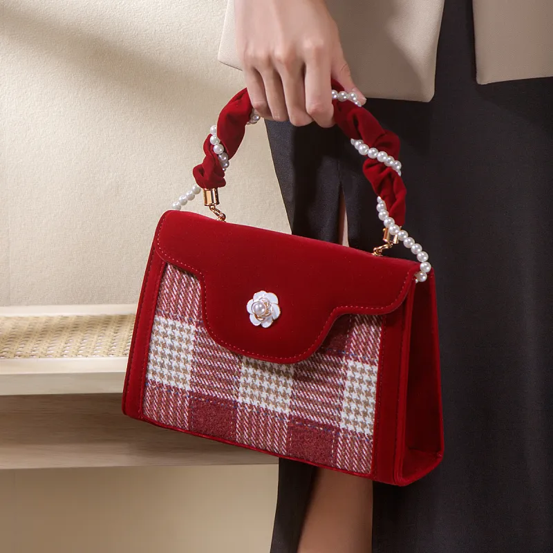 WHEELY BABY+ PU Shoulder Bag, Crossbody Bag, Handbag Regular Women's Red-2