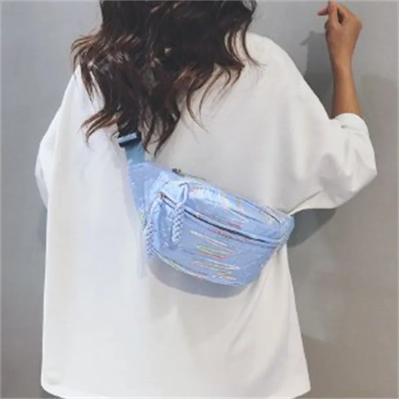 Worm's Home Polyester Crossbody Sling Bag Women's Pink/White/Black/Blue-11