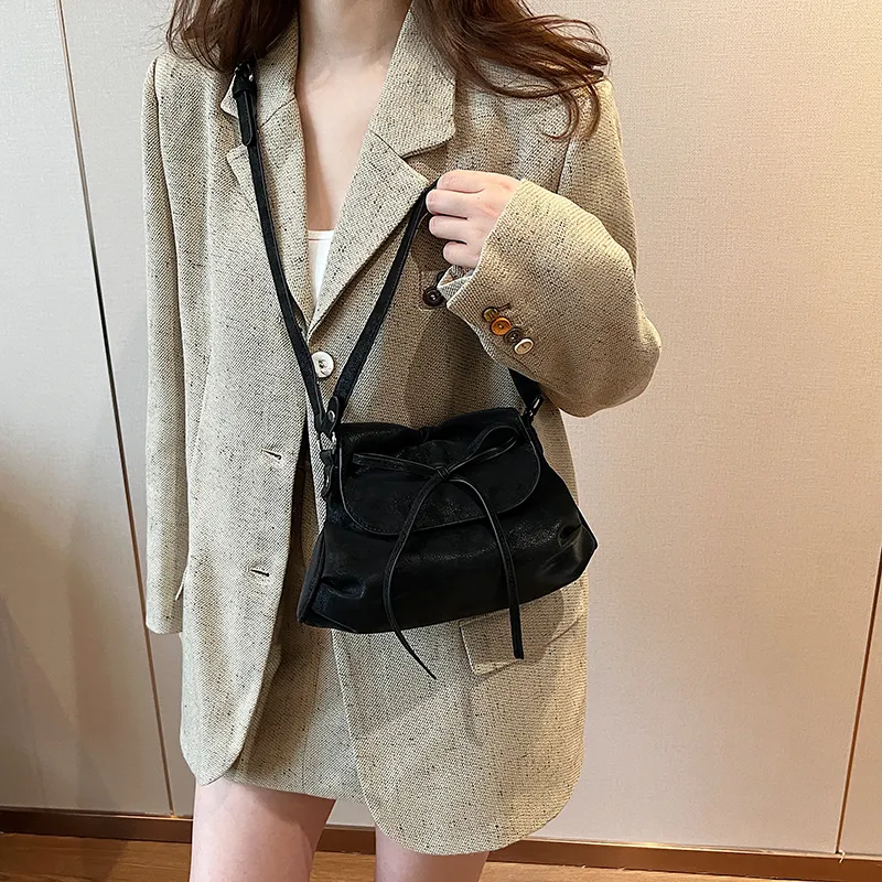 Worm's Home PU Crossbody Bag, Shoulder Bag Regular Women's Ecru/Light Gray/Black/Yellow-15
