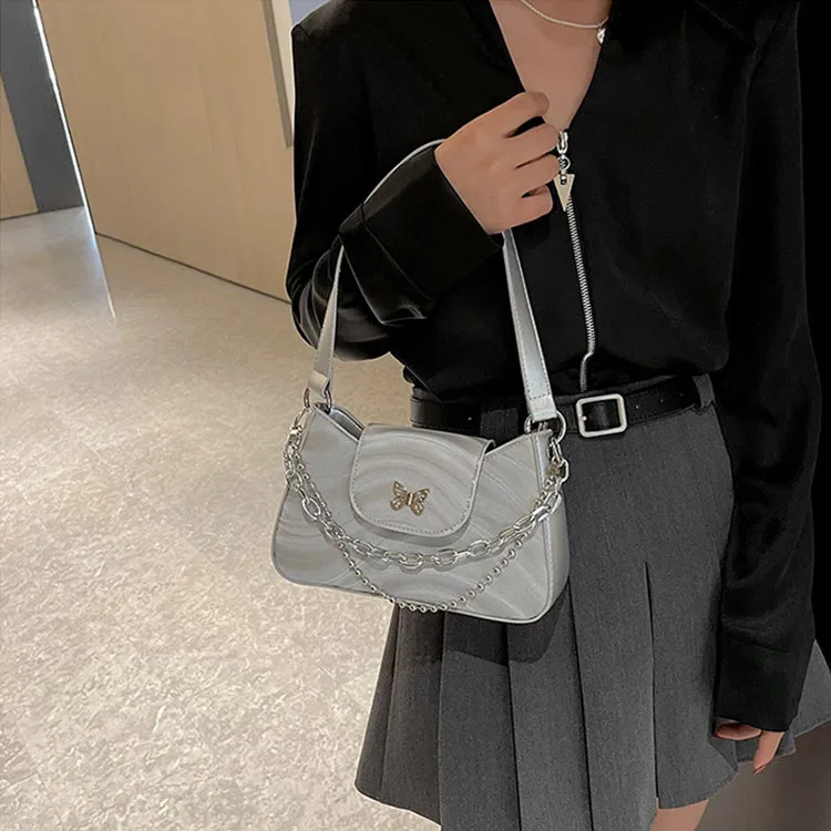 ZUONU PU Shoulder Bag, Crossbody Bag Small Size Women's Ecru/Silver/Light Purple/Black-6