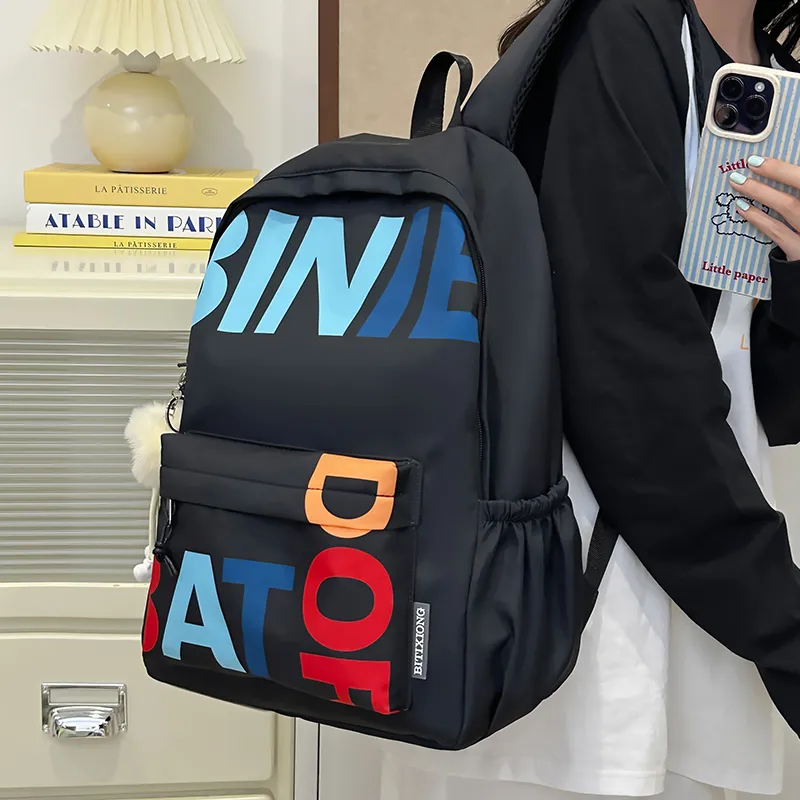 Worm's Home Nylon Backpack Women's White/Black-11