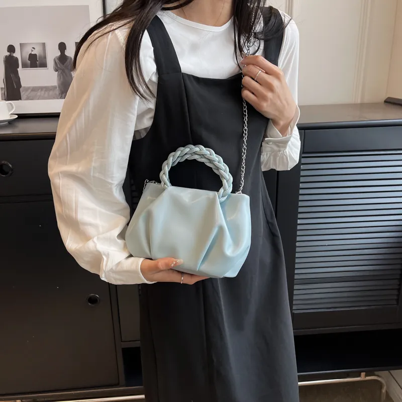 Worm's Home PU Crossbody Bag, Shoulder Bag, Handbag Women's White/Silver/Black/Blue/Pink-21