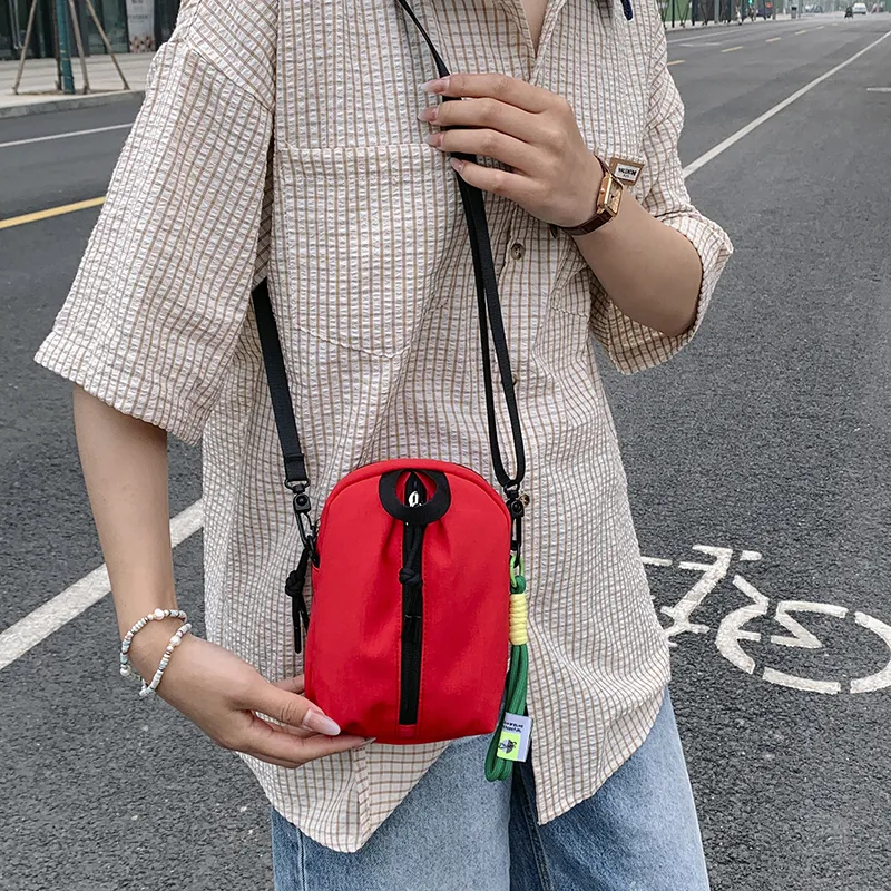 Worm's Home Canvas Bag, Crossbody Bag Unisex White/Black/Red/Green/Blue-11