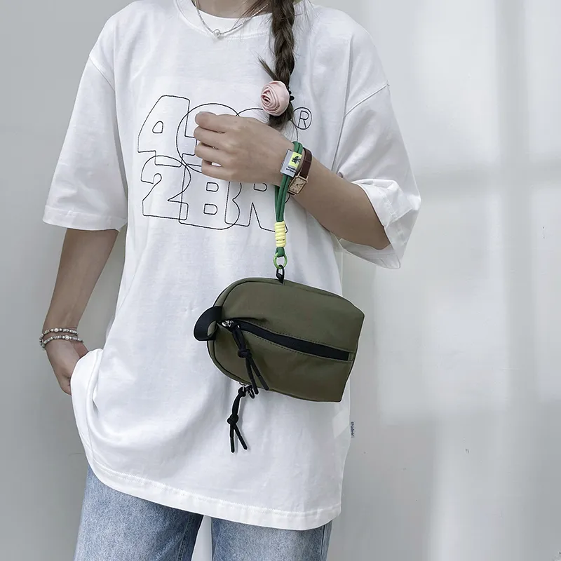 Worm's Home Canvas Bag, Crossbody Bag Unisex White/Black/Red/Green/Blue-19