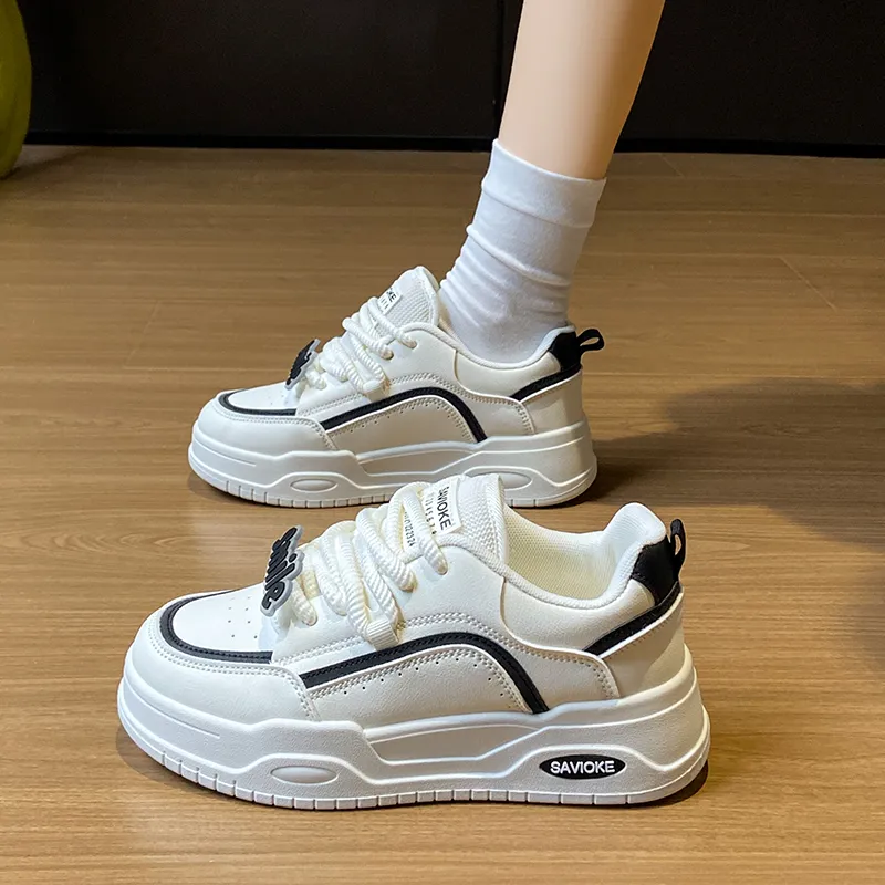 BINGO DUCK Coverage Height Increase Low Top Chunky Sneakers Women's-11