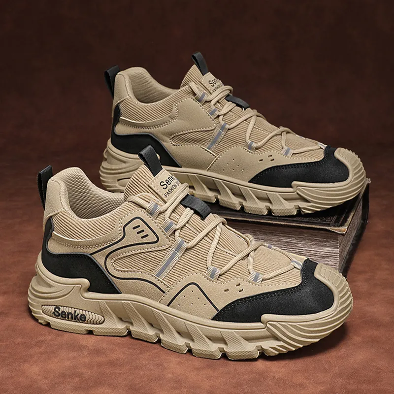 BINGO DUCK Slip Resistant And Breathable Low Top Casual Shoes Men's-16