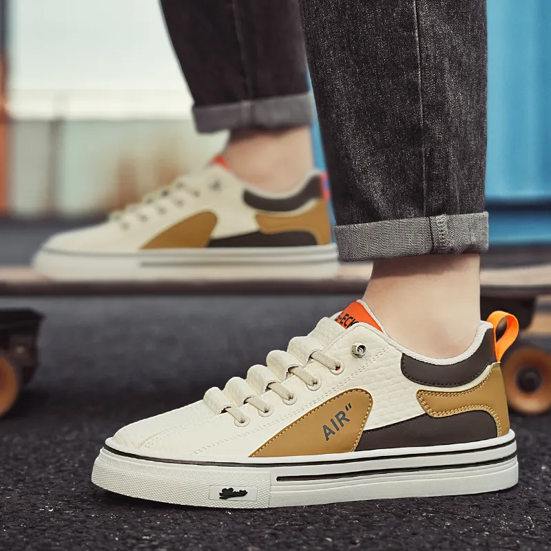 BINGO DUCK Lightweight Coverage Low Top Skateboard Shoes Men's-3