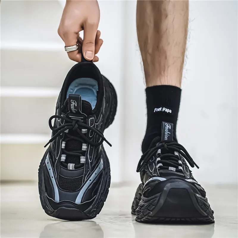 BINGO DUCK Coverage Breathable Low Top Chunky Sneakers Men's-8