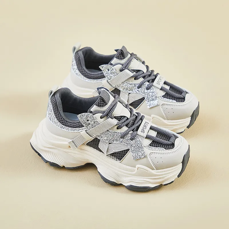 BINGO DUCK Shock Absorbers With Slip Resistant Features Low Top Chunky Sneakers Women's-18