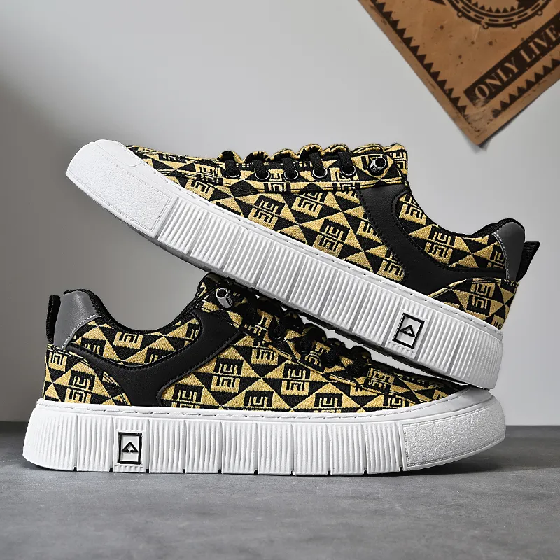 BINGO DUCK Coverage Mid Top Skateboard Shoes Men's-8