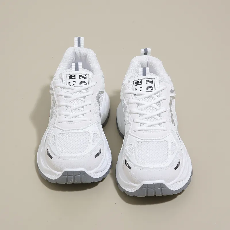 BINGO DUCK Slip Resistant And Breathable Low Top Chunky Sneakers Women's-15