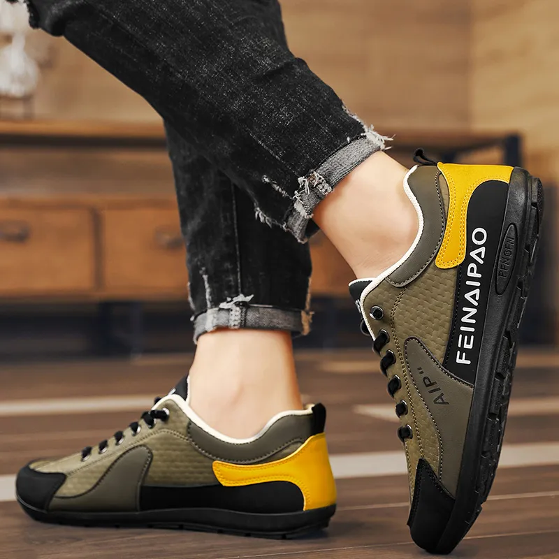 BINGO DUCK Slip Resistant Low Top Skateboard Shoes Men's-18