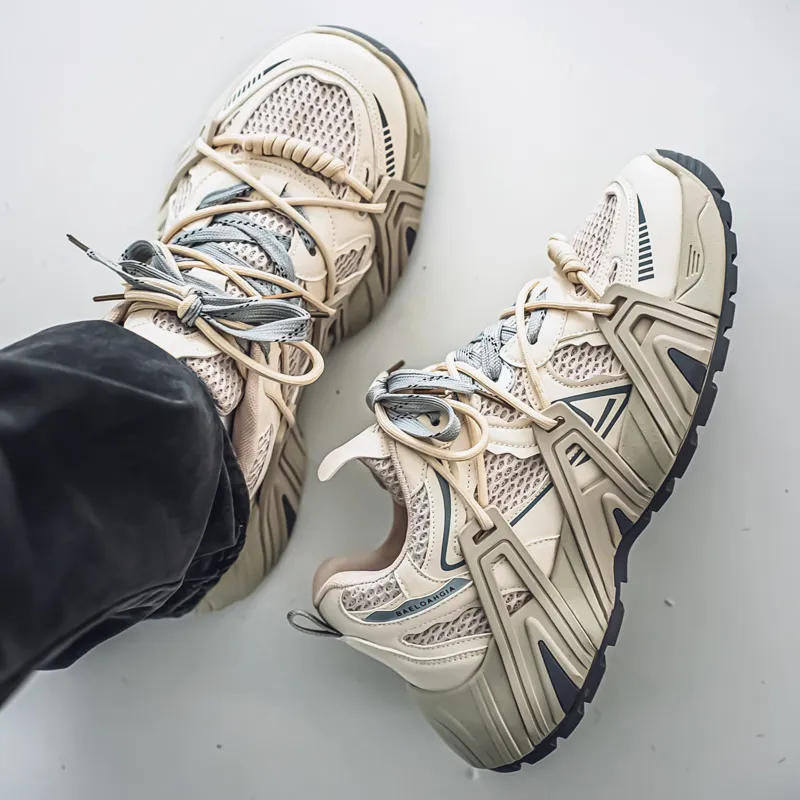 BINGO DUCK Coverage, Breathable, Height Increasing Low Top Chunky Sneakers Men's-4