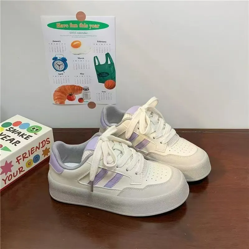 PARK DANCE Low Top Skateboard Shoes Women's-1