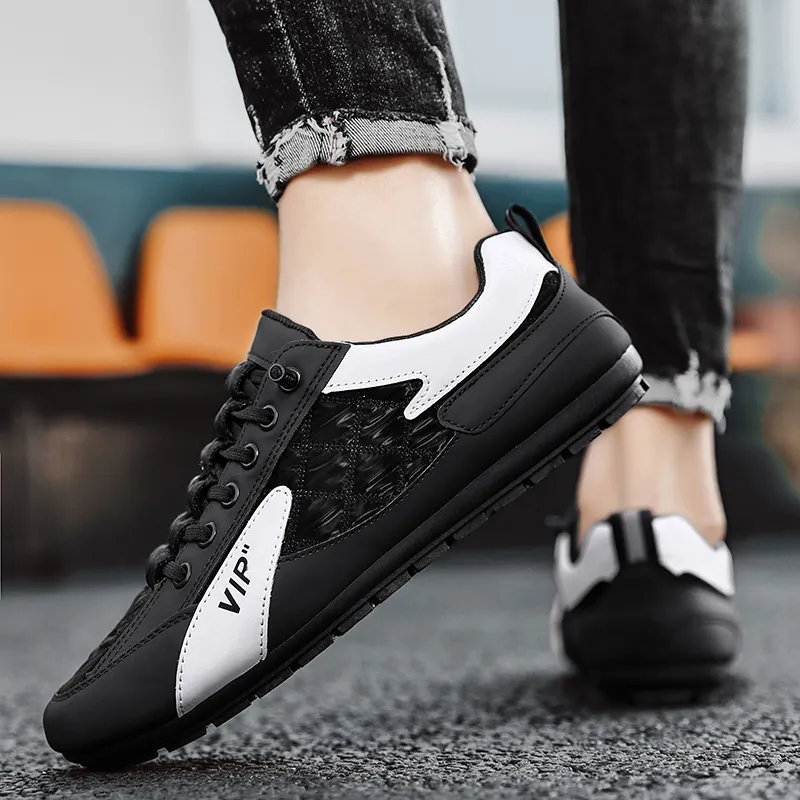 BINGO DUCK Shock Absorbers Slip Resistant Breathable Low Top Casual Shoes Men's-6