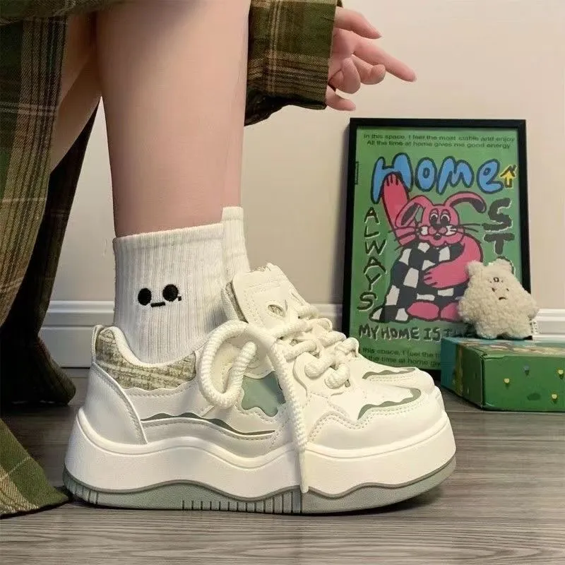 PARK DANCE Low Top Skateboard Shoes Women's-20