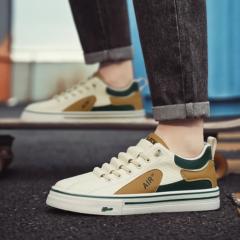 BINGO DUCK Lightweight Coverage Low Top Skateboard Shoes Men's-16