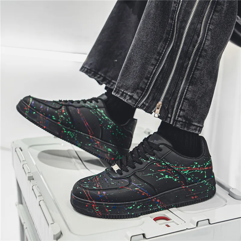 BINGO DUCK Coverage Slip Resistant And Abrasion Resistant Low Top Skateboard Shoes Men's-10