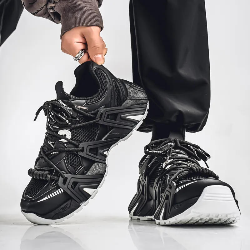 BINGO DUCK Coverage, Breathable, Height Increasing Low Top Chunky Sneakers Men's-17