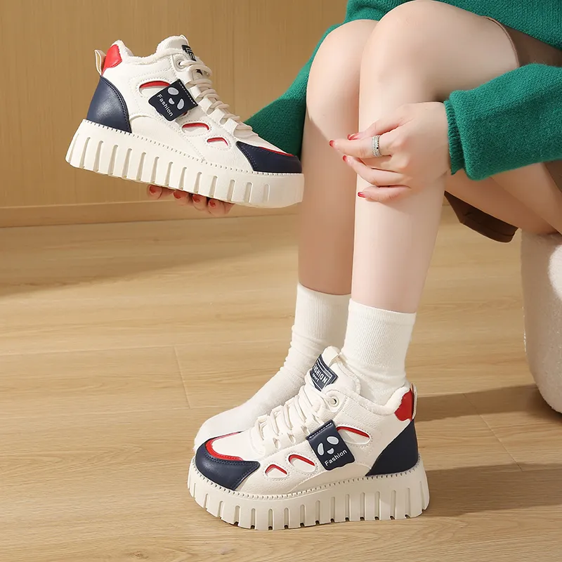 BINGO DUCK Height Increasing High Top Casual Shoes Women's-10