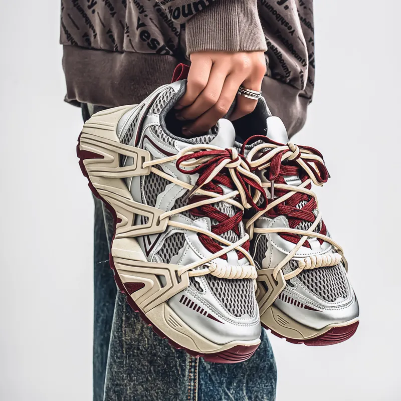 BINGO DUCK Coverage, Breathable, Height Increasing Low Top Chunky Sneakers Men's-9
