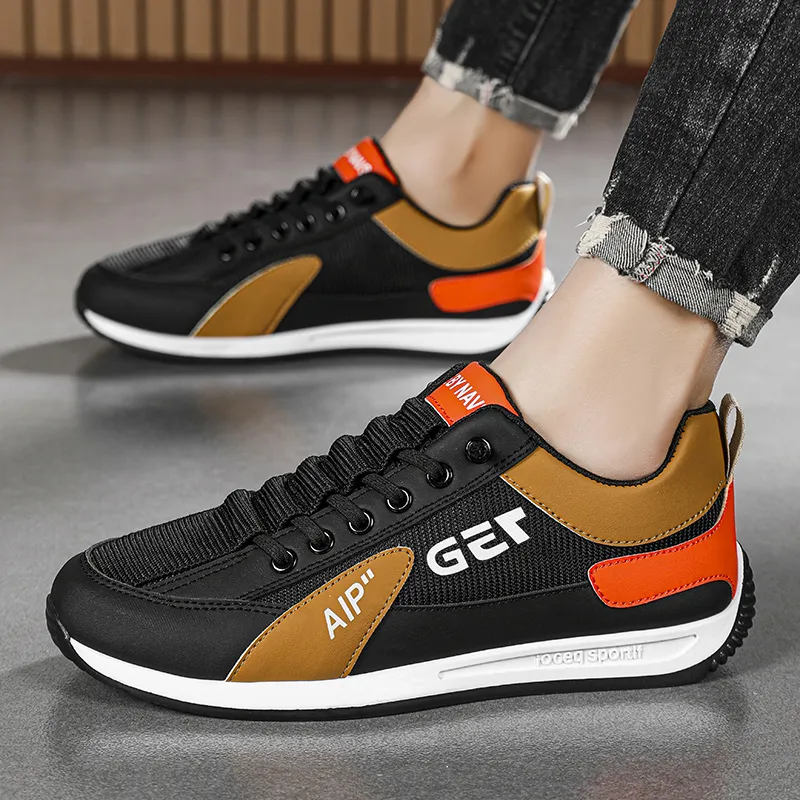 BINGO DUCK Slip Resistant Low Top Casual Shoes Men's-20