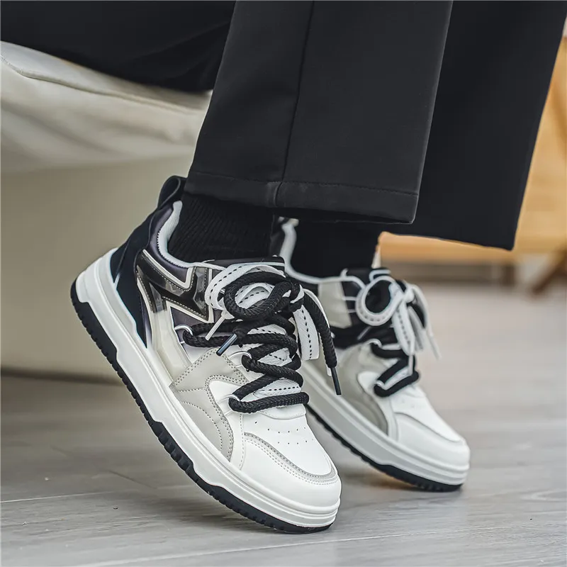 BINGO DUCK Coverage Low Top Skateboard Shoes Men's-4