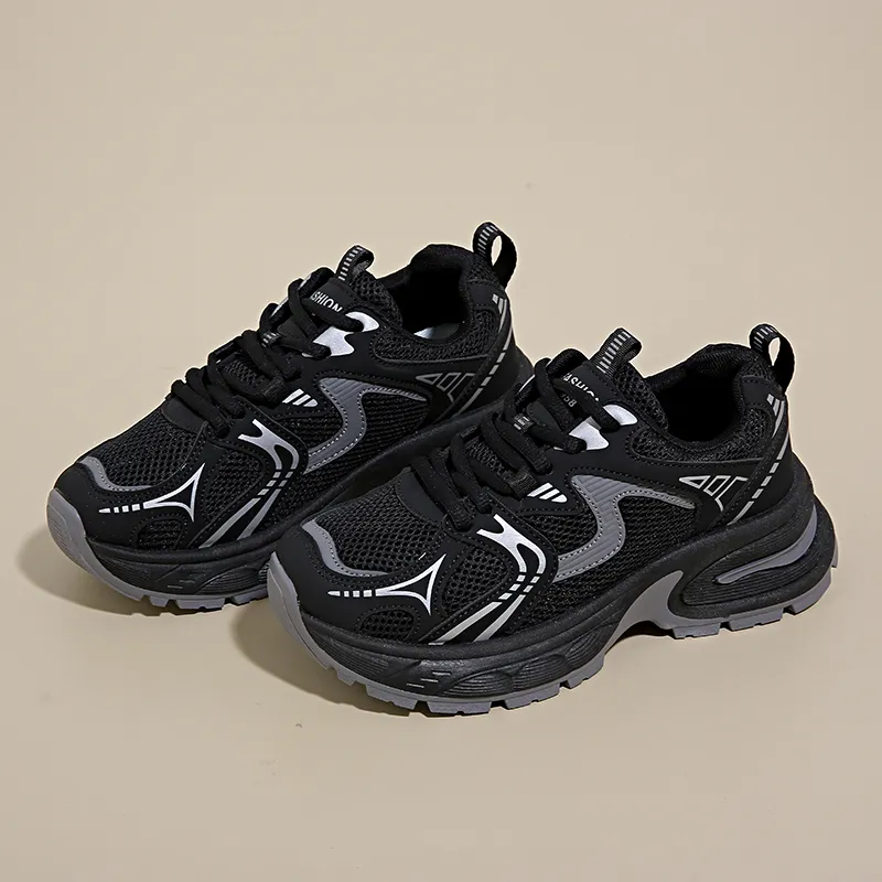 BINGO DUCK Shock Absorbers Slip Resistant Breathable Low Top Chunky Sneakers Women's-11