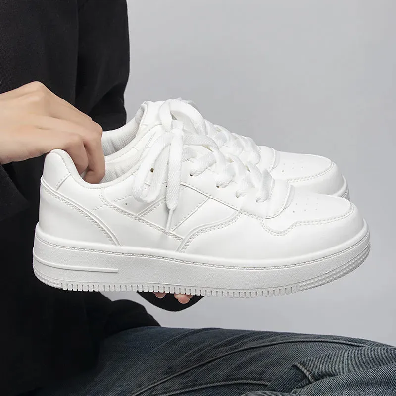 PARK DANCE Low Top Skateboard Shoes Women's White Box-6