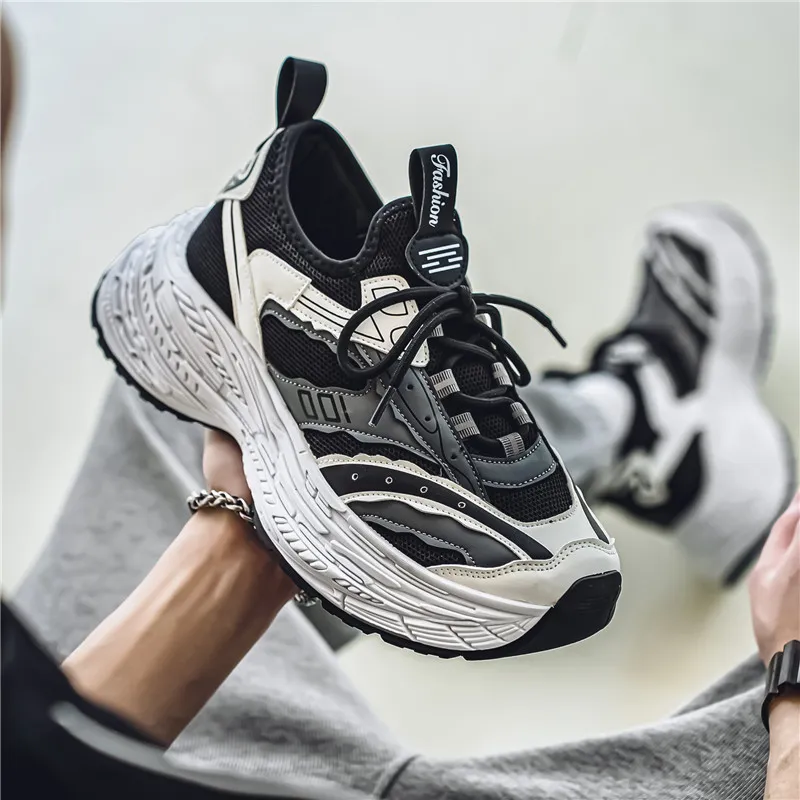BINGO DUCK Coverage Breathable Low Top Chunky Sneakers Men's-18