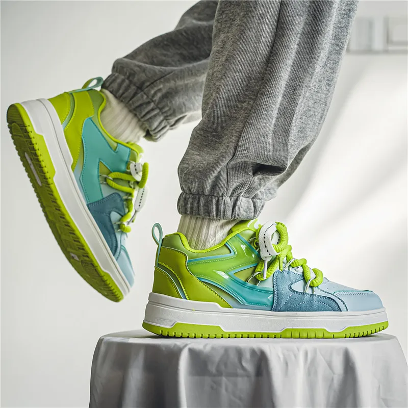 BINGO DUCK Coverage Low Top Skateboard Shoes Men's-16