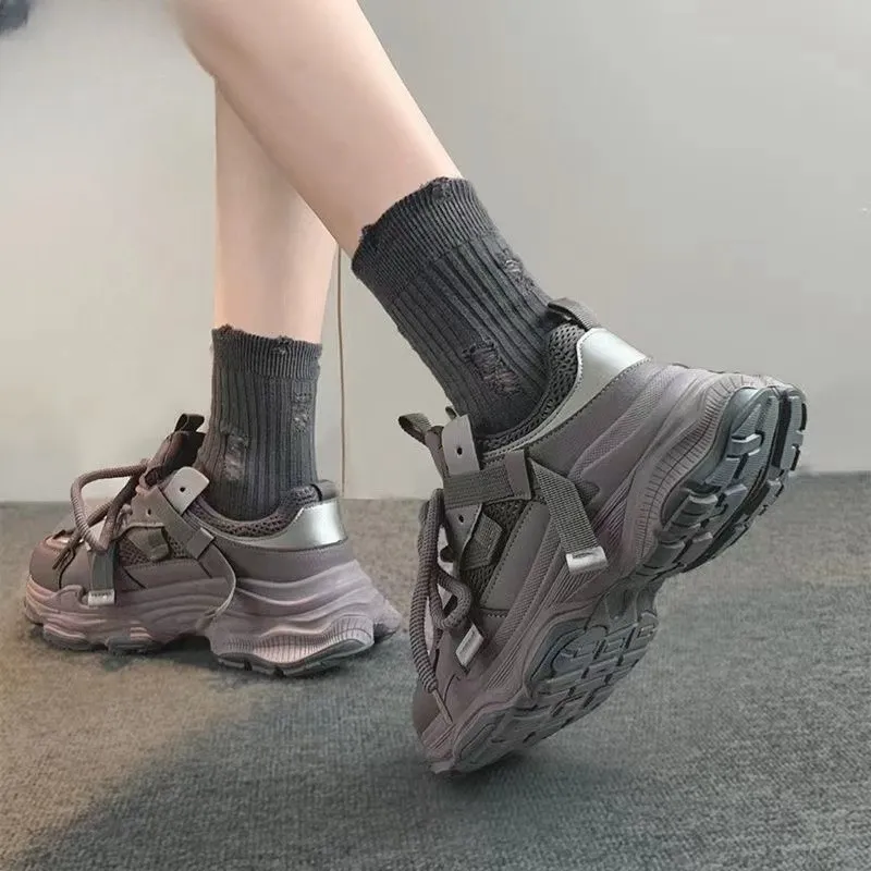 PARK DANCE Low Top Chunky Sneakers Women's-2