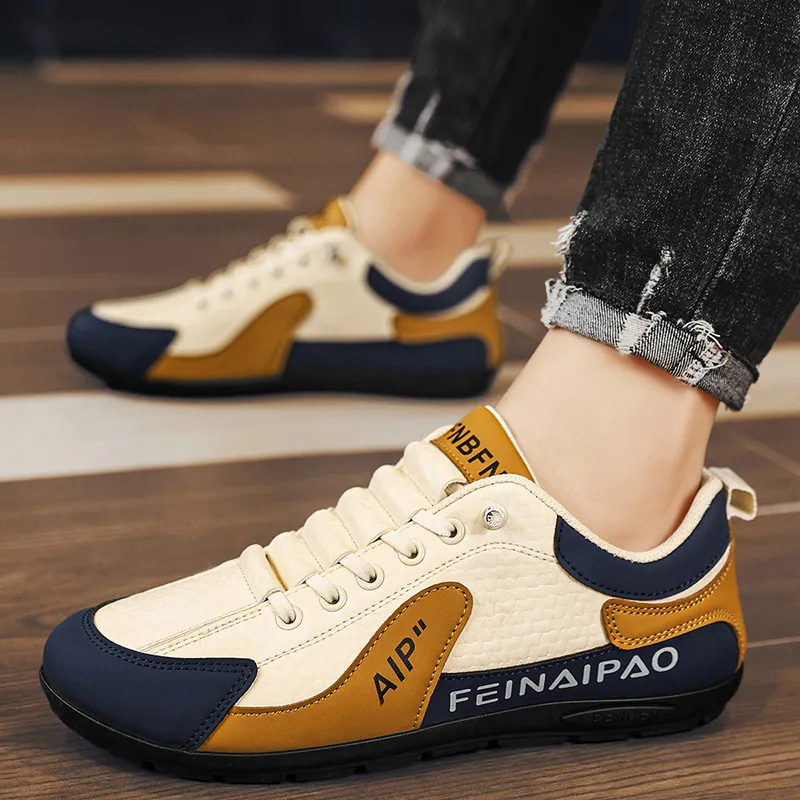 BINGO DUCK Slip Resistant Low Top Skateboard Shoes Men's-5