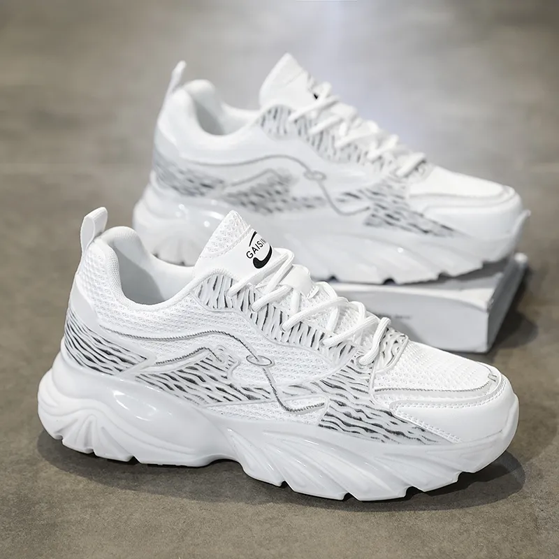BINGO DUCK Coverage, Breathable, Height Increasing Low Top Chunky Sneakers Men's-3