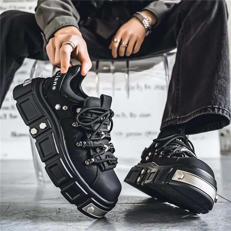 BINGO DUCK Mid Top Skateboard Shoes Men's-11