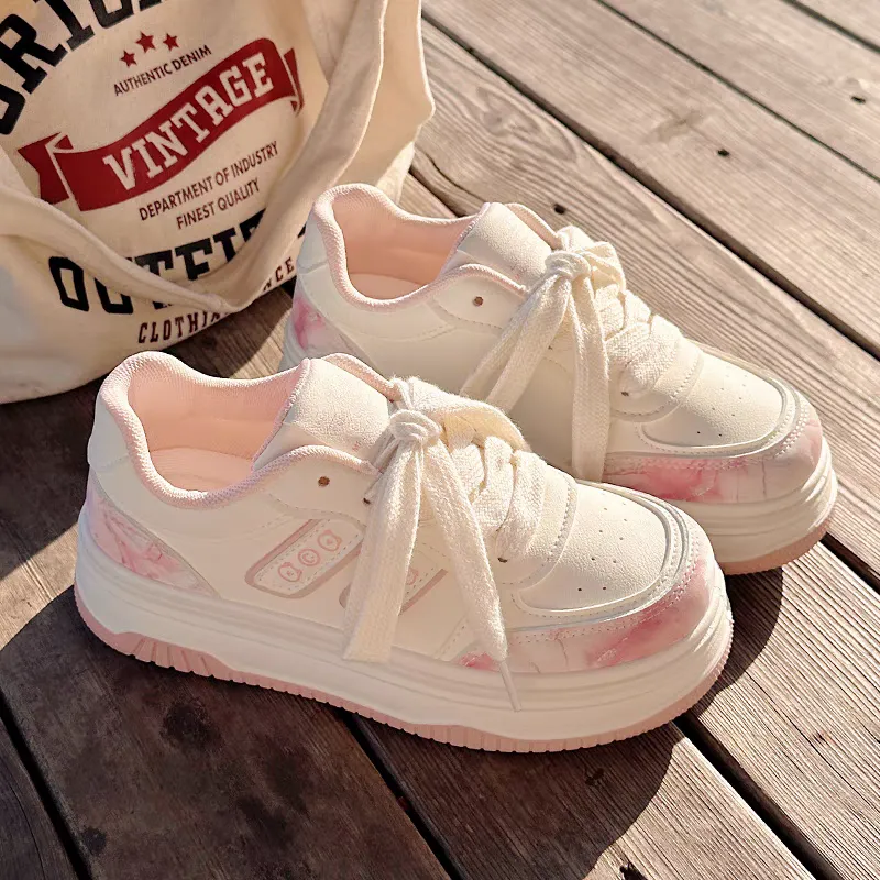 BINGO DUCK Coverage Slip Resistant Low Top Skateboard Shoes Women's-10