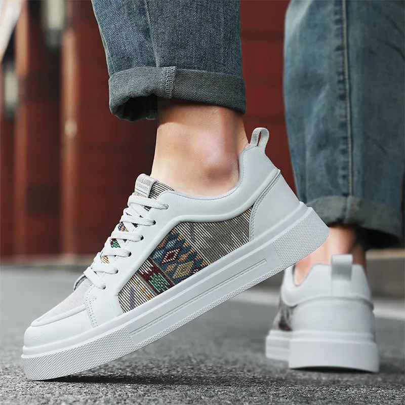 BINGO DUCK Slip Resistant Low Top Skateboard Shoes Men's-14