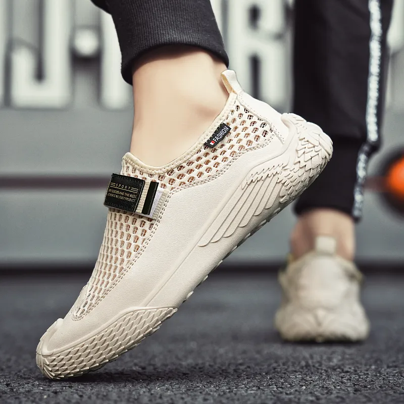 BINGO DUCK Slip Resistant Low Top Casual Shoes Men's-8
