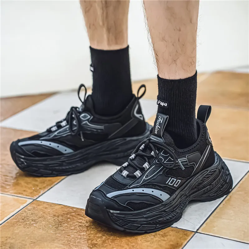 BINGO DUCK Coverage Breathable Low Top Chunky Sneakers Men's-12