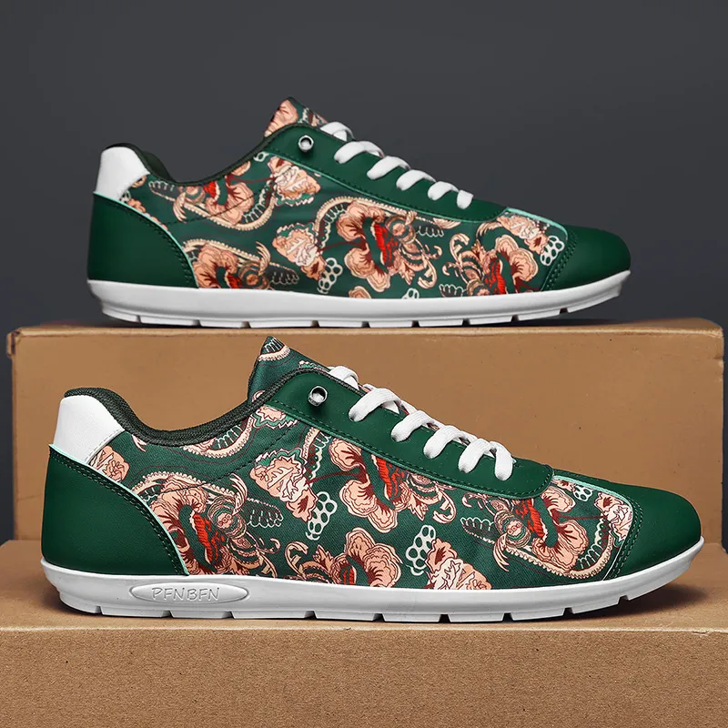 BINGO DUCK Slip Resistant Low Top Casual Shoes Men's-14