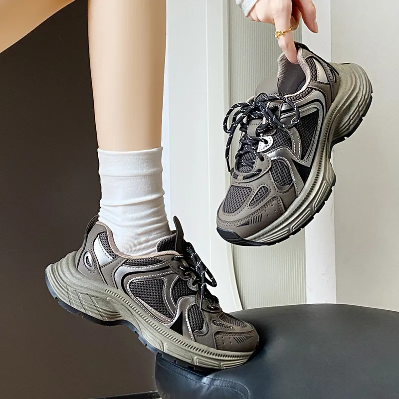 BINGO DUCK Coverage Mid Top Chunky Sneakers Women's-10
