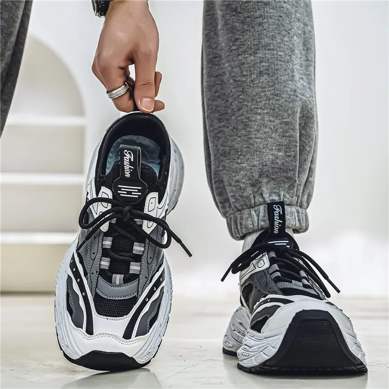 BINGO DUCK Coverage Breathable Low Top Chunky Sneakers Men's-16