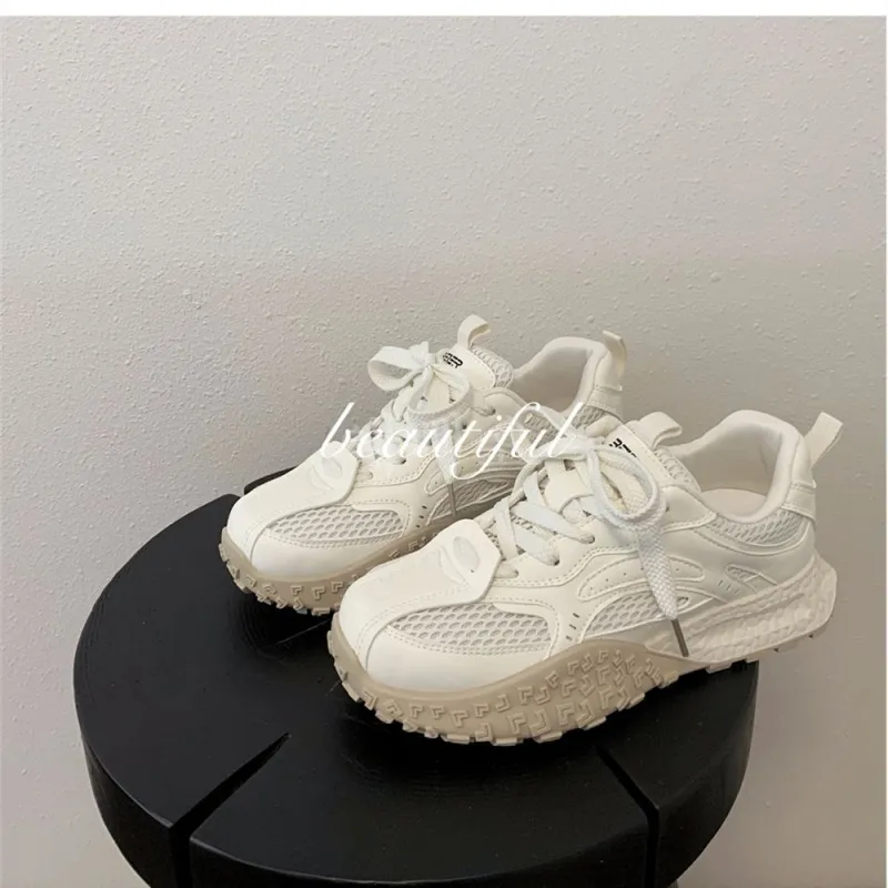 BINGO DUCK Slip Resistant Low Top Chunky Sneakers Women's-11