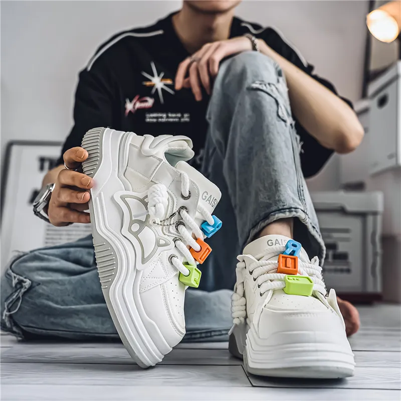 BINGO DUCK Coverage Mid Top Skateboard Shoes Men's-11