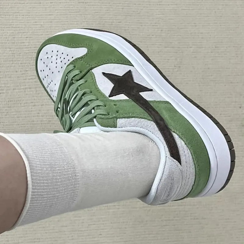 BINGO DUCK Skateboard Shoes Women's Green-7