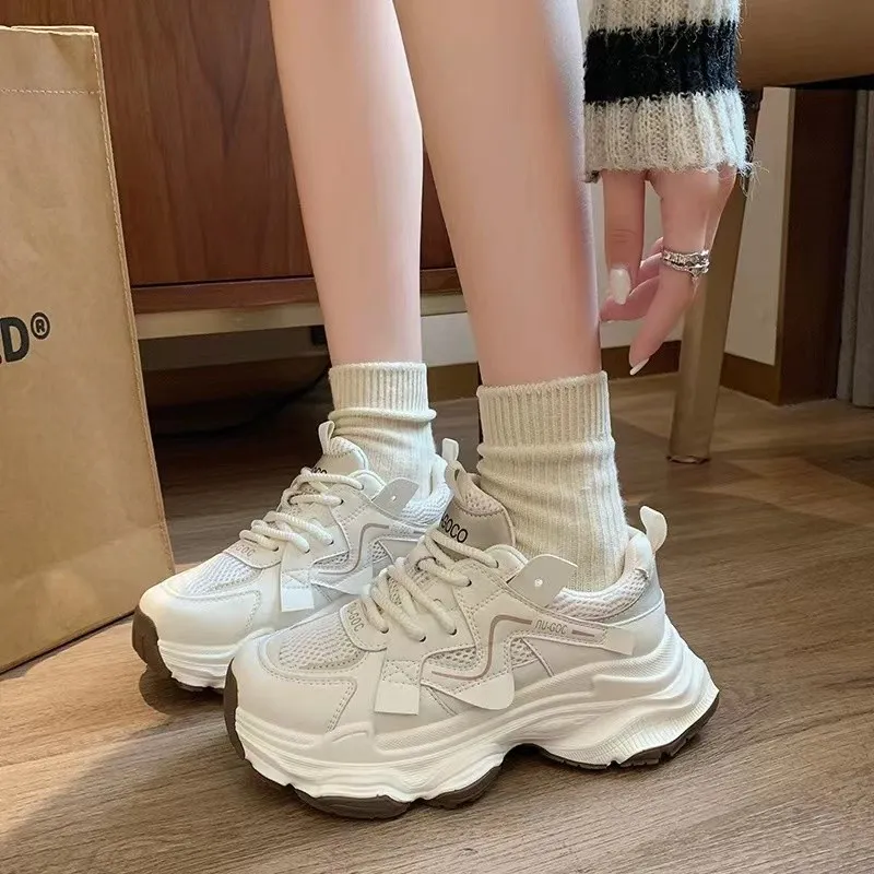 PARK DANCE Slip Resistant Low Top Chunky Sneakers Women's-15