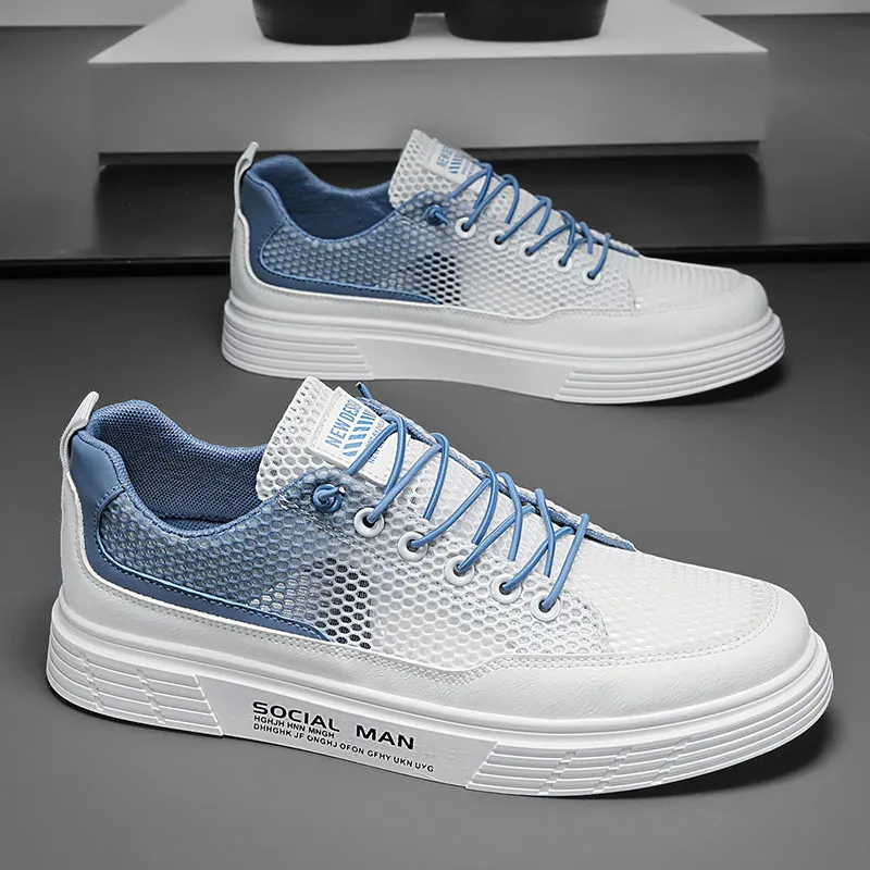 BINGO DUCK Slip Resistant Low Top Skateboard Shoes Men's-4