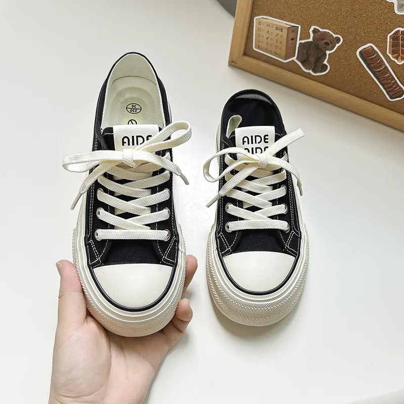 BINGO DUCK Slip Resistant And Breathable Low Top Skateboard Shoes Women's-3
