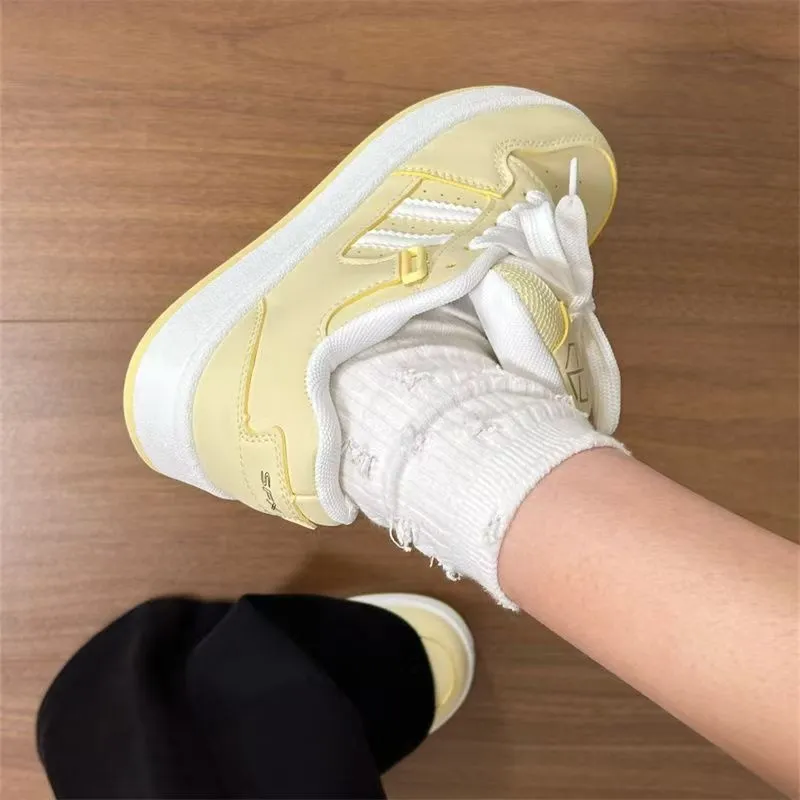 JimiXiong Skateboard Shoes Women's Custard-2