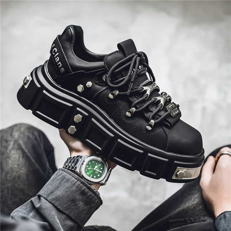 BINGO DUCK Mid Top Skateboard Shoes Men's-9